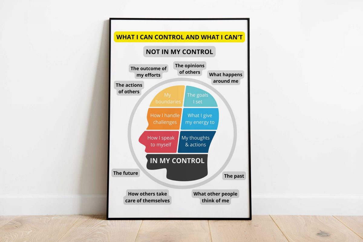 Classroom Poster - What I can Control and What I can't